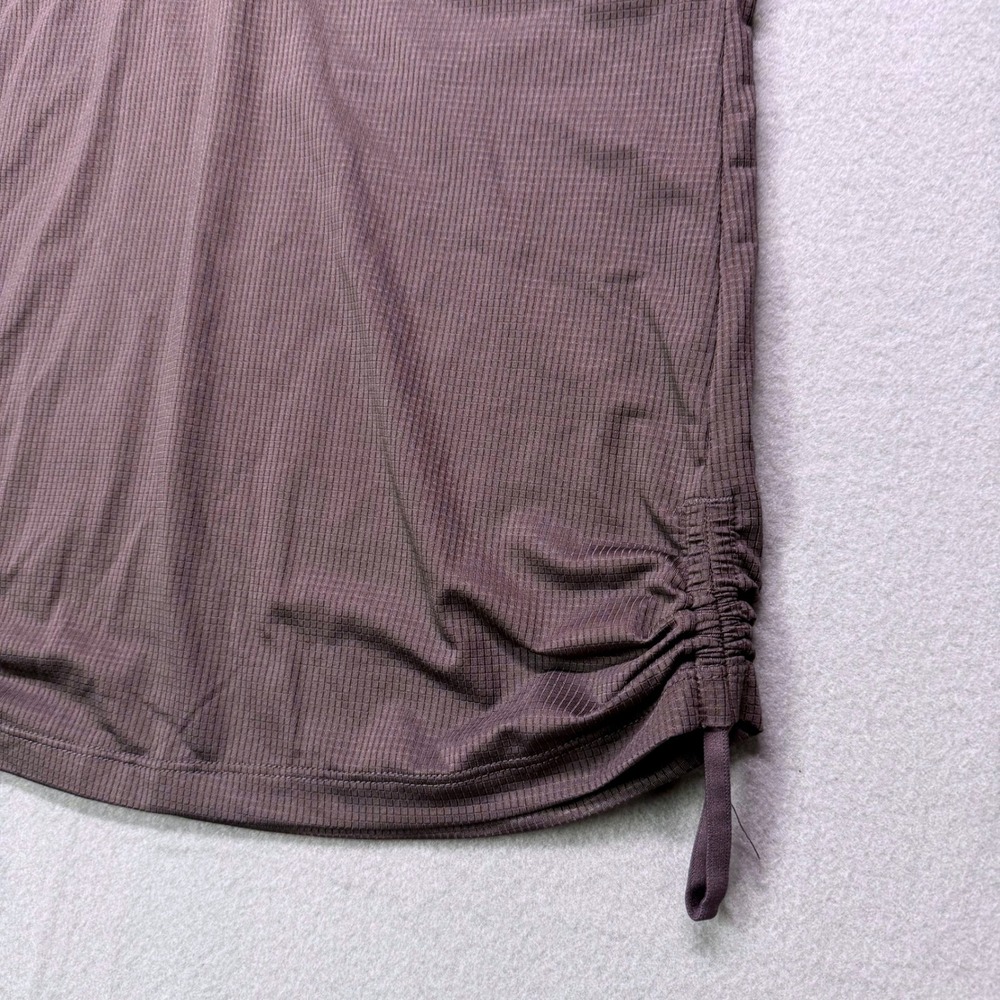 Fabletics Women's Gray Long Sleeve Hoodie Mesh Panel Drawstring Athleisure Top S - Picture 3 of 8